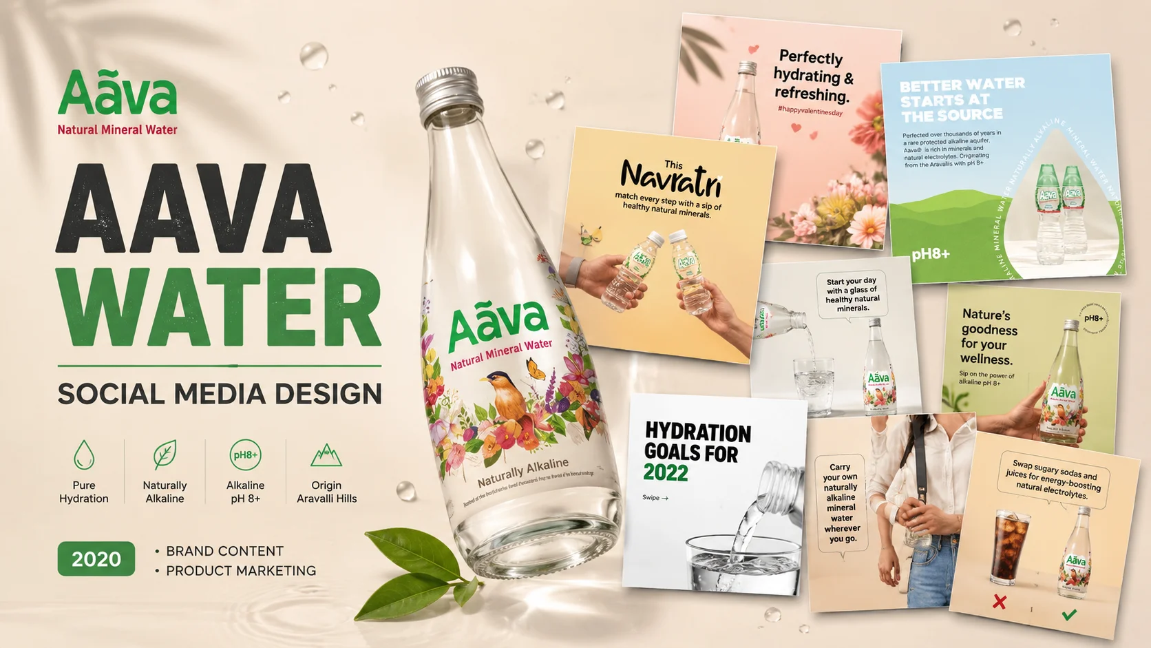 Aava Water – Social Media Design - Graphic Design