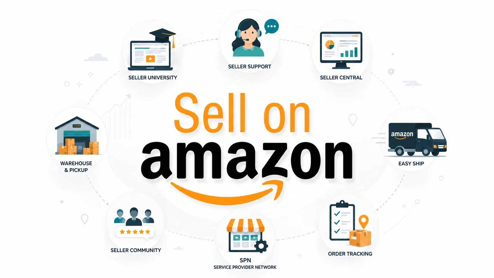 Amazon Seller Ecosystem Explainer Animation - Motion & Video