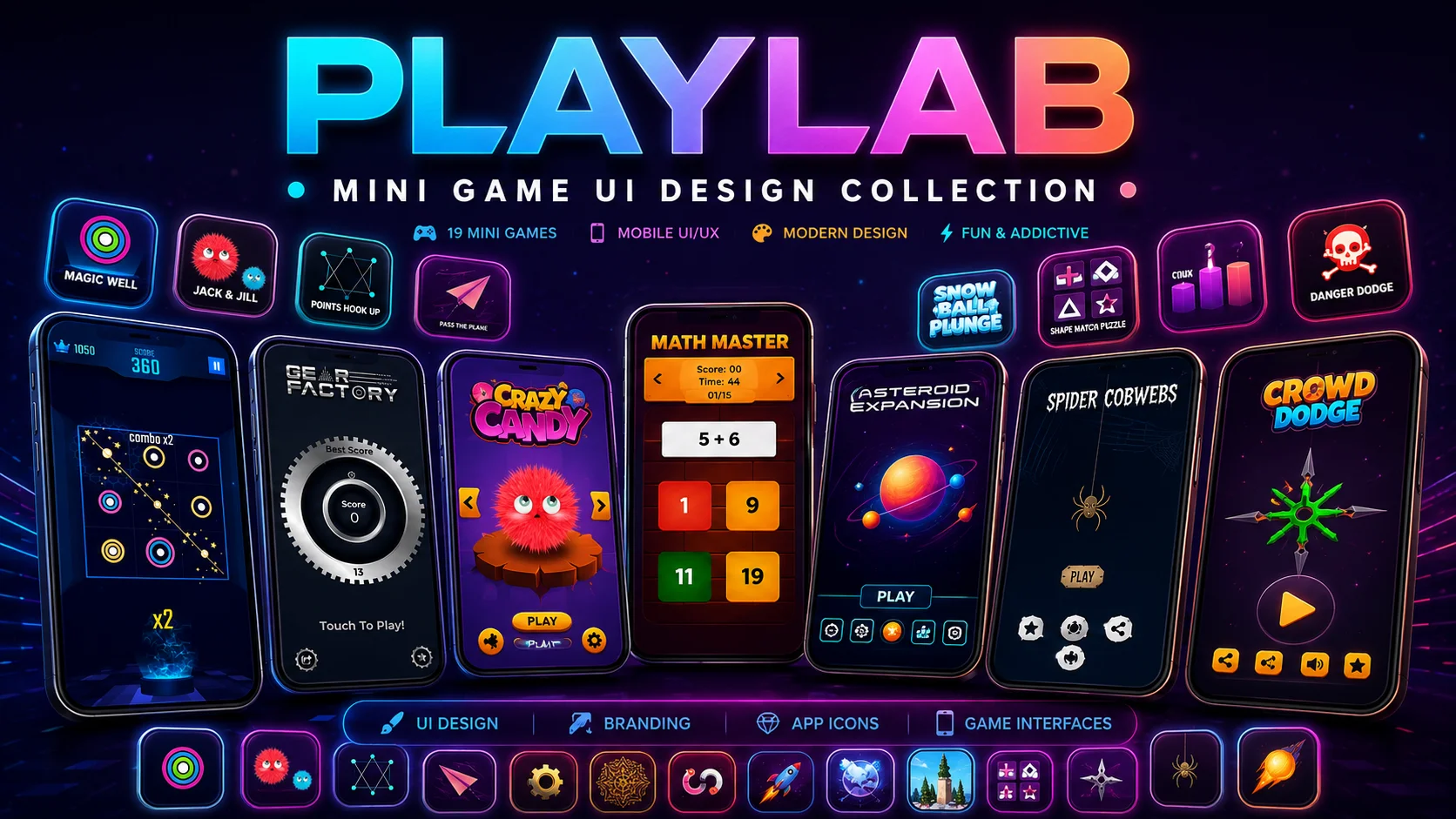 Mini Game UI Design - Graphic Design