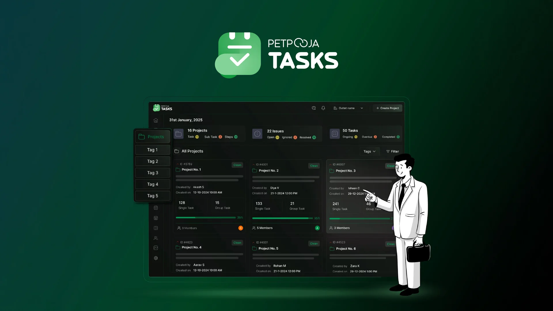 Motion Graphics Promo Video for Petpooja Tasks - Motion & Video