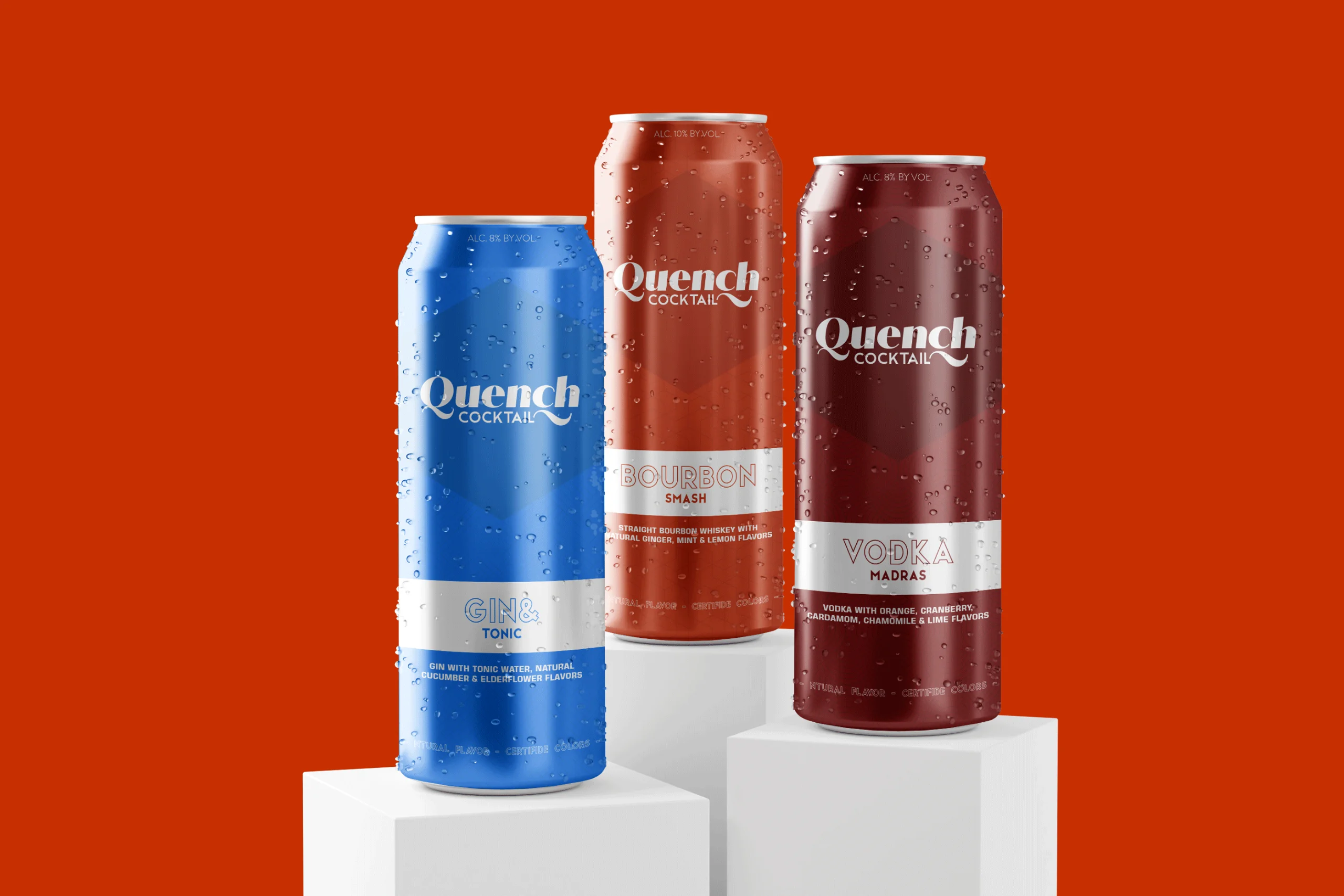 Quench Cocktails – Brand Identity & Packaging Design - Graphic Design
